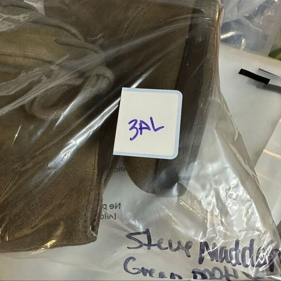 STEVE MADDEN Olive Green Suede Heeled Booties Size 9.5 - Picture 17 of 17